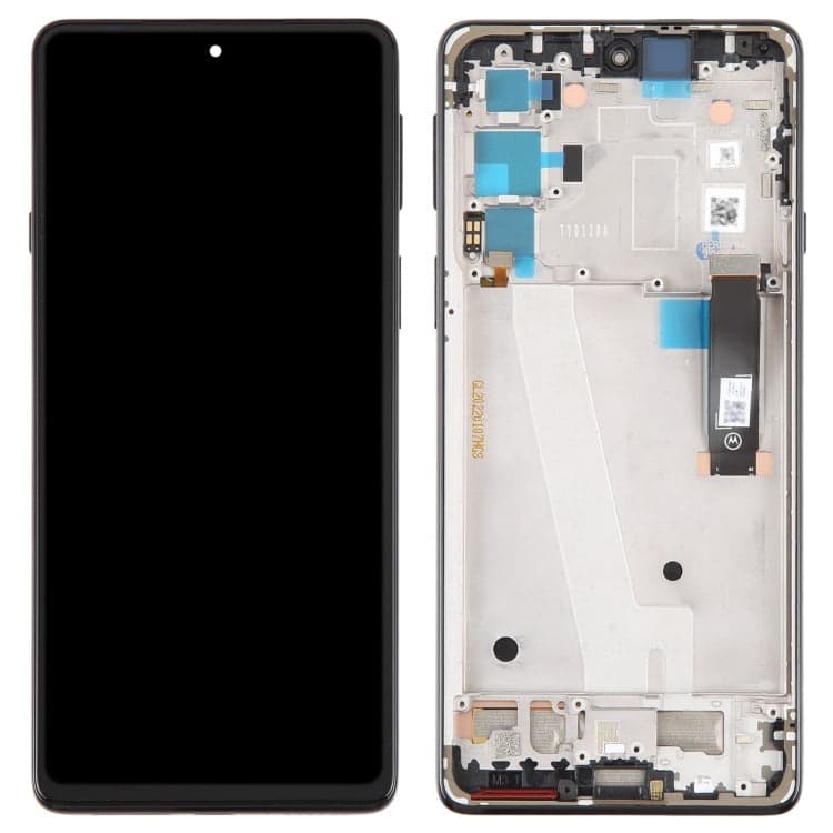 Lcd Display Combo Folder with Frame for Motorola Moto Edge 20 Black