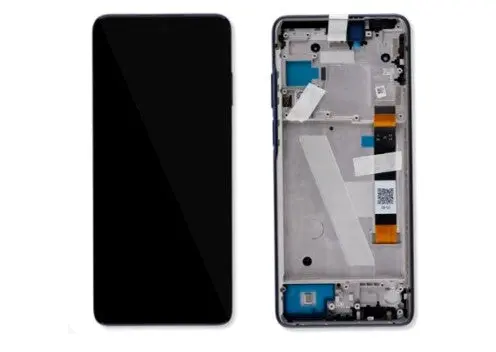 OLED Lcd Display Combo Folder with Frame for Motorola Moto Edge 2021 Black