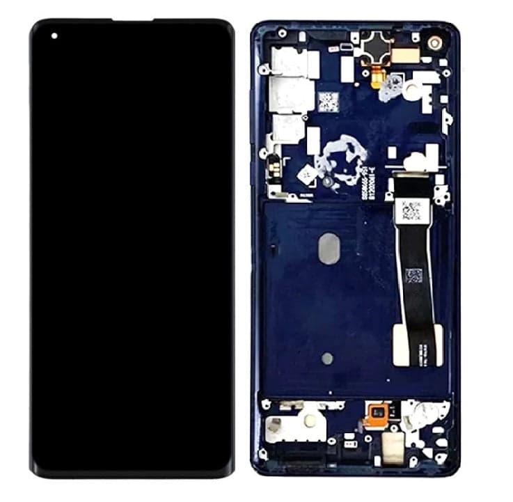 Lcd Display Combo Folder with Frame for Motorola Moto Edge Plus Black