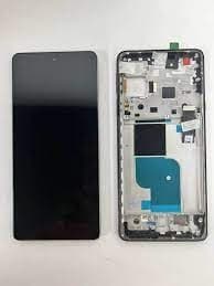 OLED Lcd Display Combo Folder with Frame for Motorola Moto Edge X30 Black