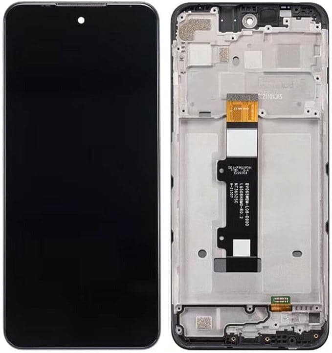 Lcd Display Combo Folder with Frame for Motorola Moto G Power 2022 Black