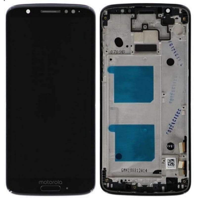 Lcd Display Combo Folder with Frame for Motorola Moto G6 Black