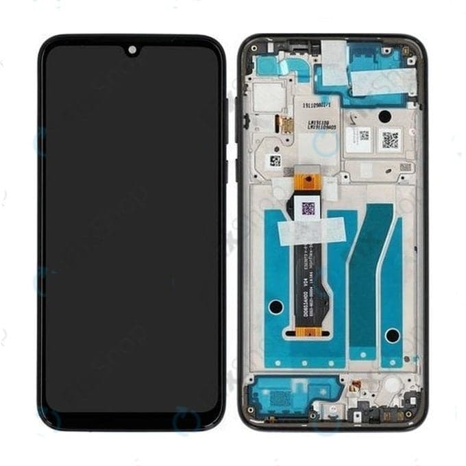 Lcd Display Combo Folder with Frame for Motorola Moto G8 Plus Black