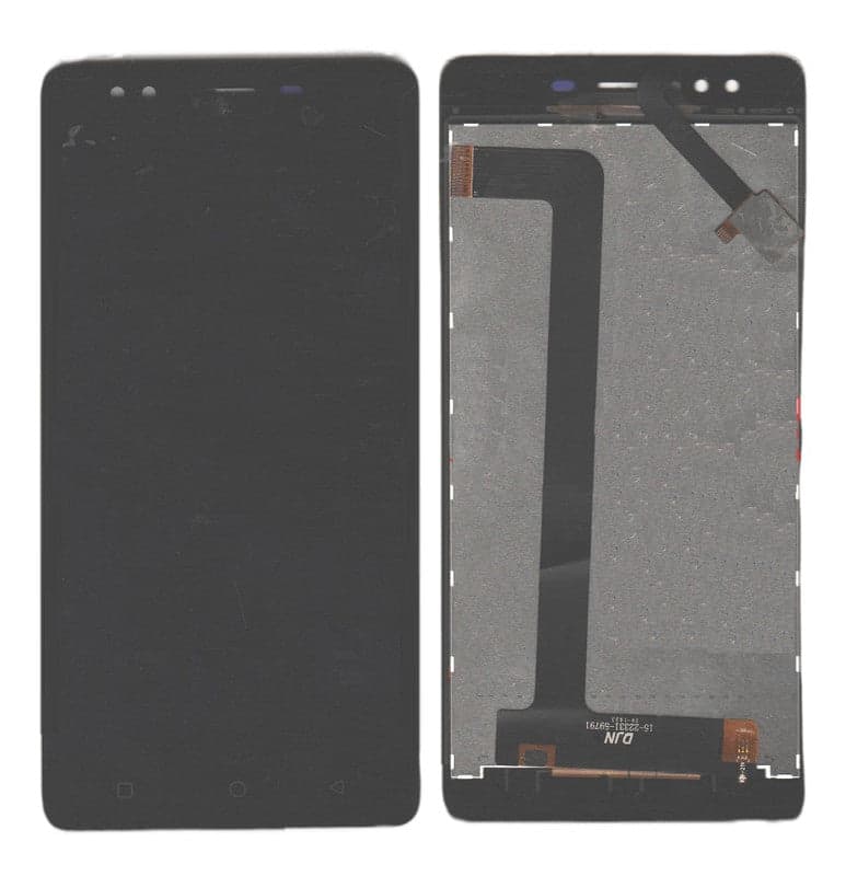 Lcd Display Folder Combo for INTEX AQUA SELFI Black