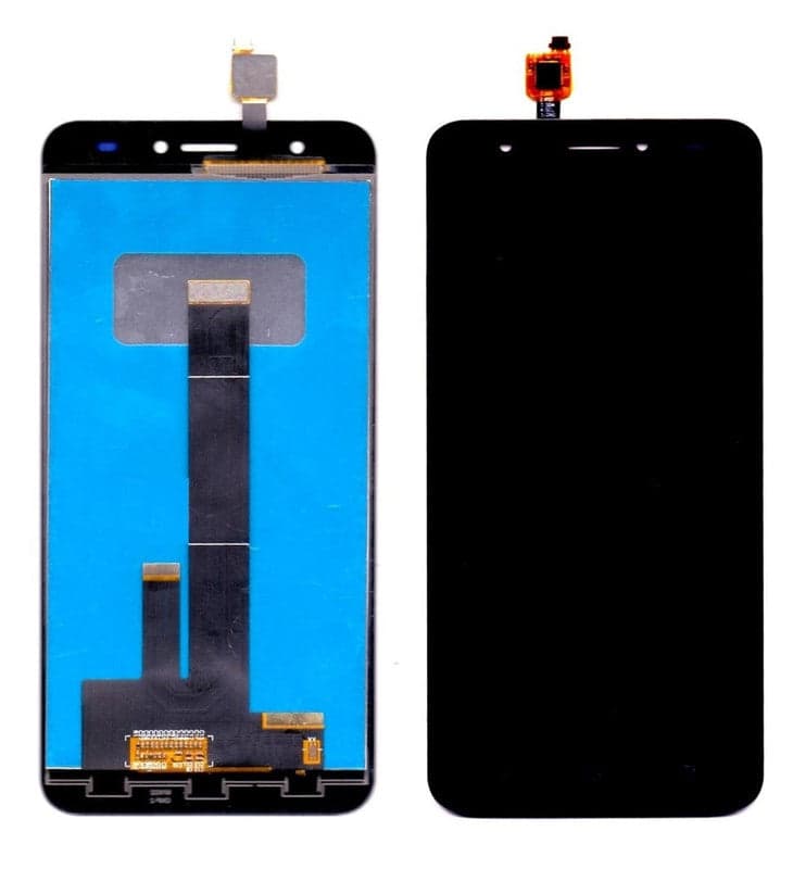 Lcd Display Folder Combo for INTEX LIONS T1 Black