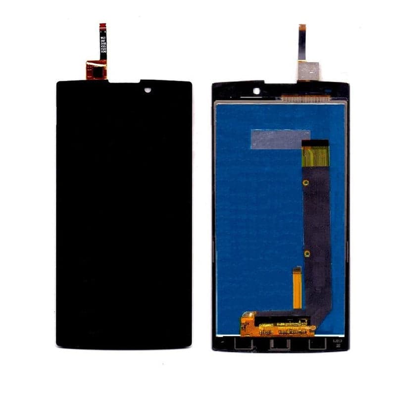 Lcd Display Folder Combo for LAVA FUEL 60 White