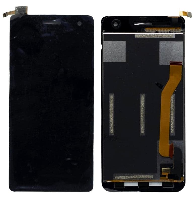 Lcd Display Folder Combo for MICROMAX A350 Black