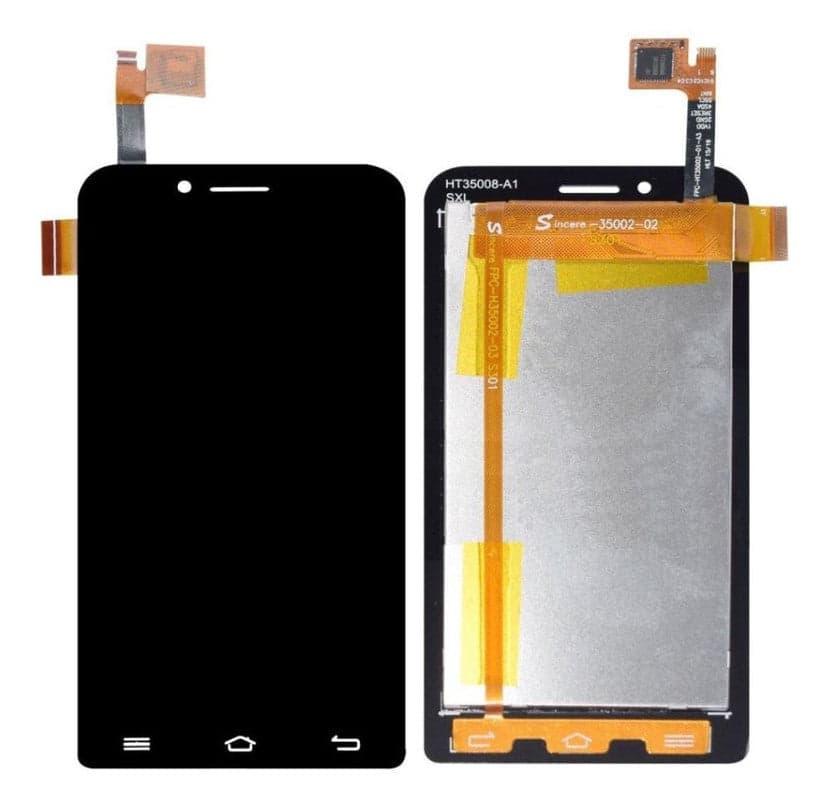 Lcd Display Folder Combo for MICROMAX S301 Black