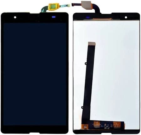 Lcd Display Folder Combo for MICROMAX YU6000 black