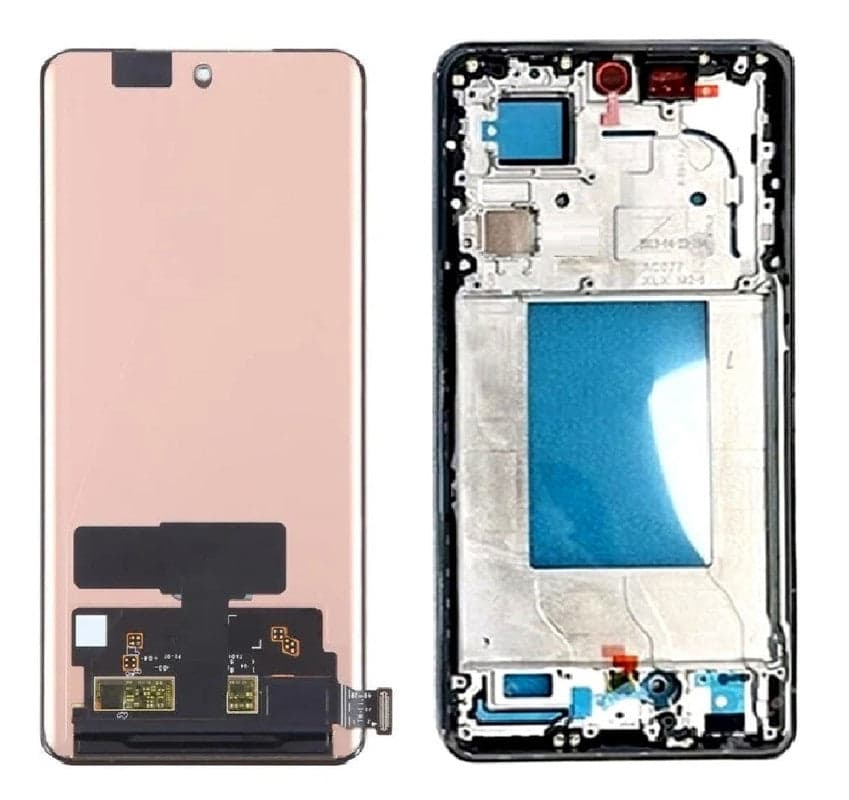 Lcd Display Combo Folder with Frame for Oppo Reno 10 Pro 5G Black