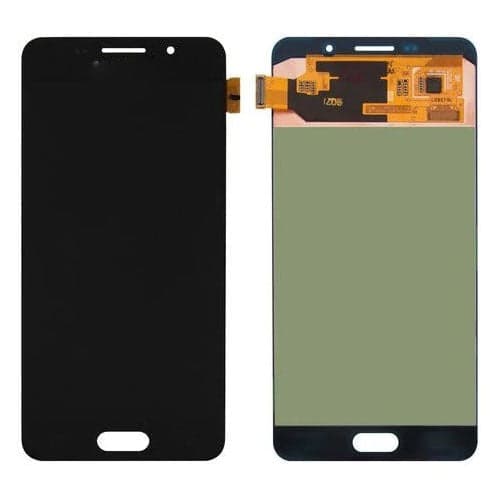 Lcd Display Folder Combo for SAMSUNG A7 2015 LED WALA Black