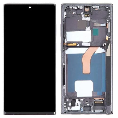 Lcd Display Folder Combo with Frame for Samsung Galaxy S22 Ultra Black