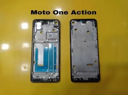 Lcd Frame Middle Chassis for Motorola Moto One Action Black