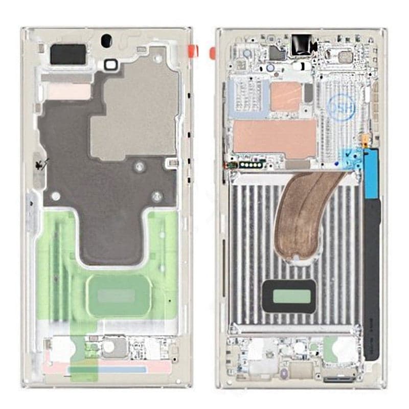 LCD Frame Middle Chassis for Samsung Galaxy S23 Ultra CreamWhite