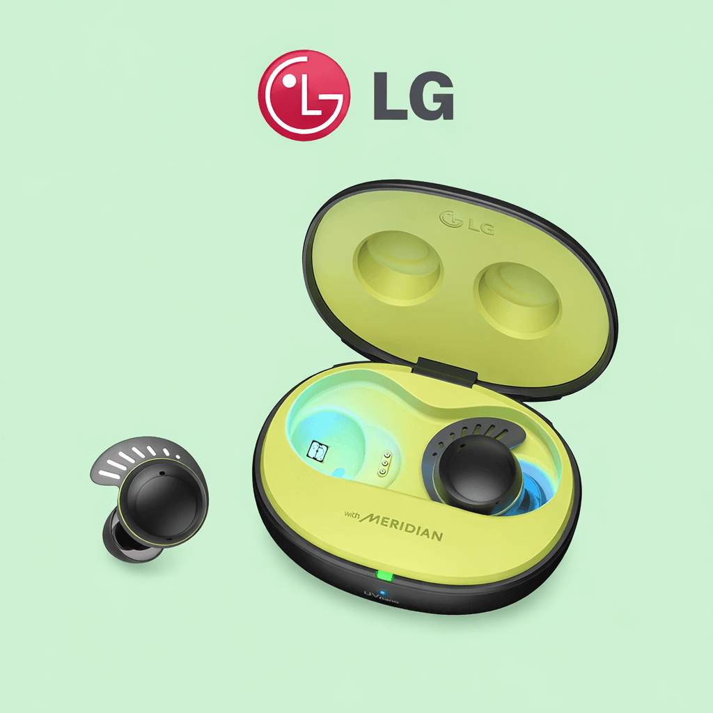 LG Tone Free Fit TF7Q Replacement — Black / Charging Case