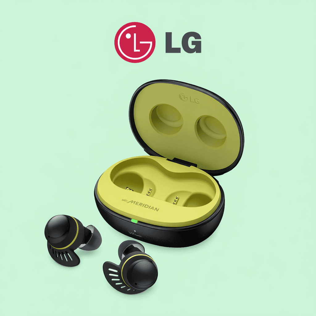 LG Tone Free Fit TF8 Replacement — Black / Charging Case