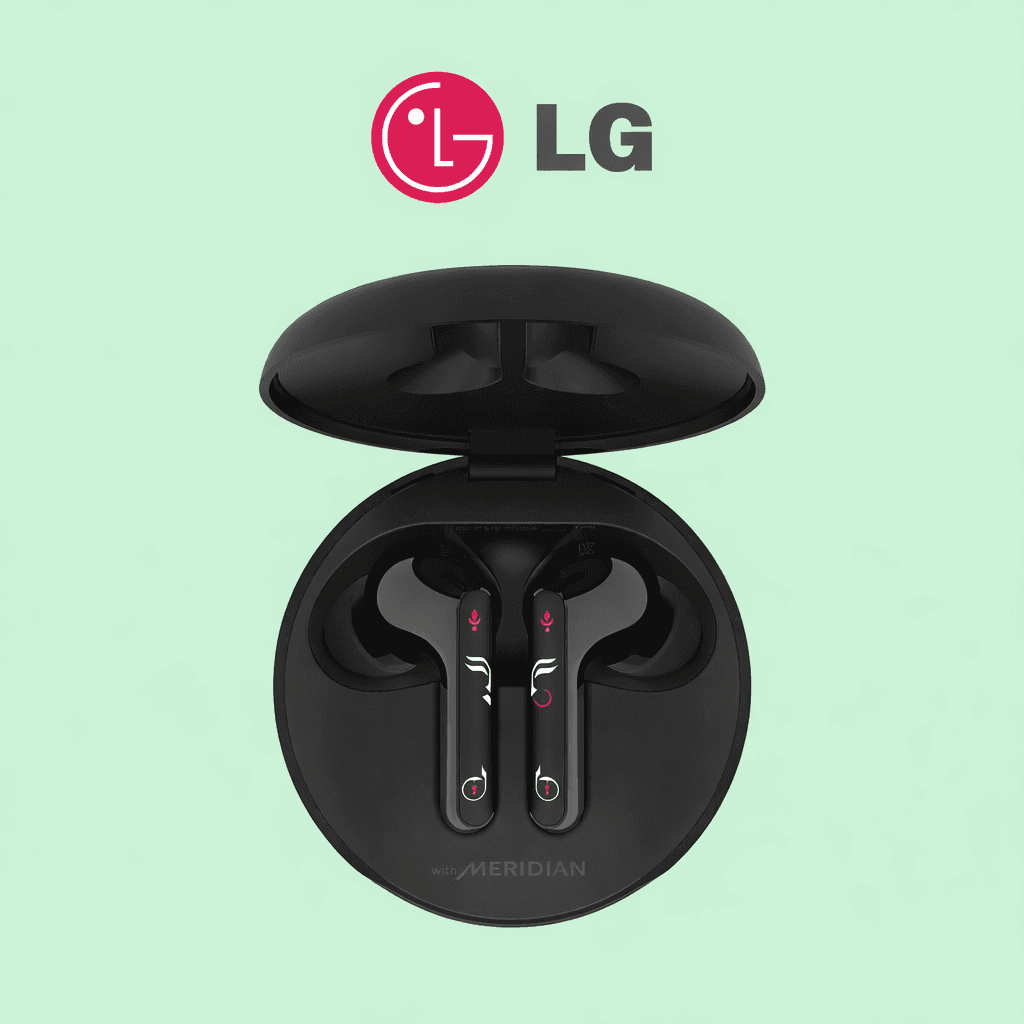 LG Tone Free HBS-FN5U Replacement — Black / Charging Case