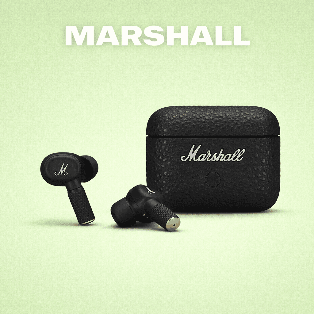 Marshall Motif II ANC Replacement — Black / Charging Case