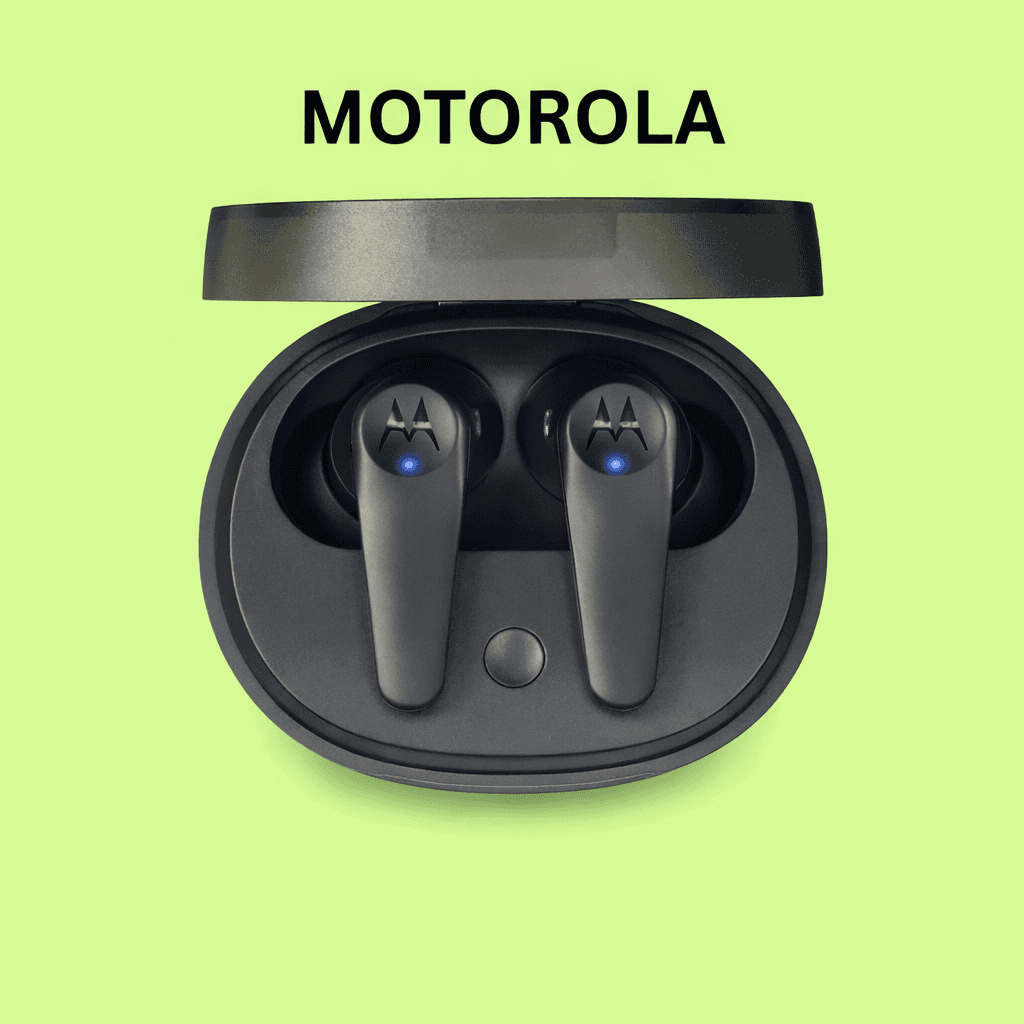 Motorola Moto Buds 600 ANC Replacement — Black / Charging Case