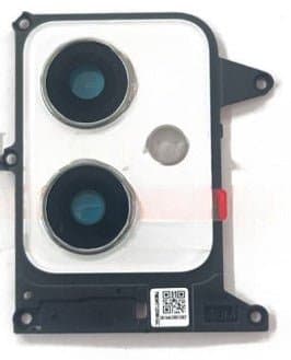 Back Camera Glass Lens with Frame Compatible for Xiaomi Redmi Note 12 White