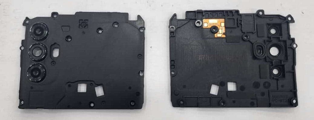 Back Camera Glass Lens with Frame for Moto G Power 2022 Black