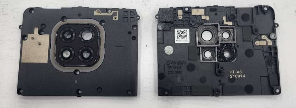 Back Camera Glass Lens with Frame for Moto G Power 2021 Black
