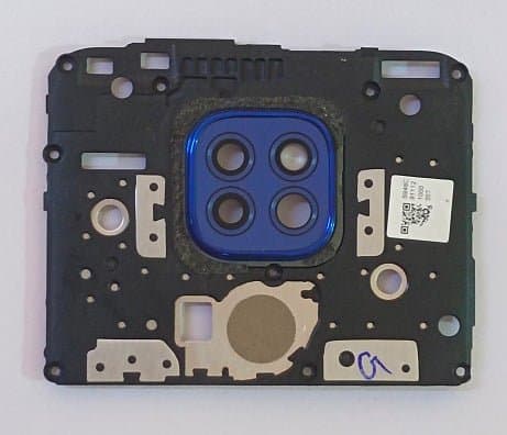 Camera Glass with Frame for Motorola Moto G 5G Blue