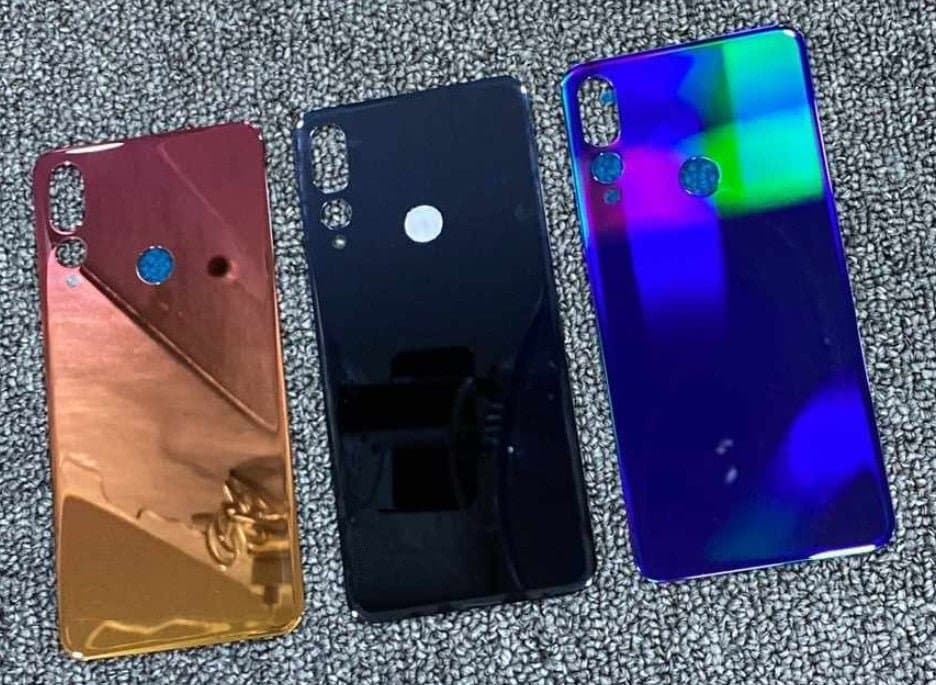 Mozomart Back Panel Glass for Lenovo Z5S : Black