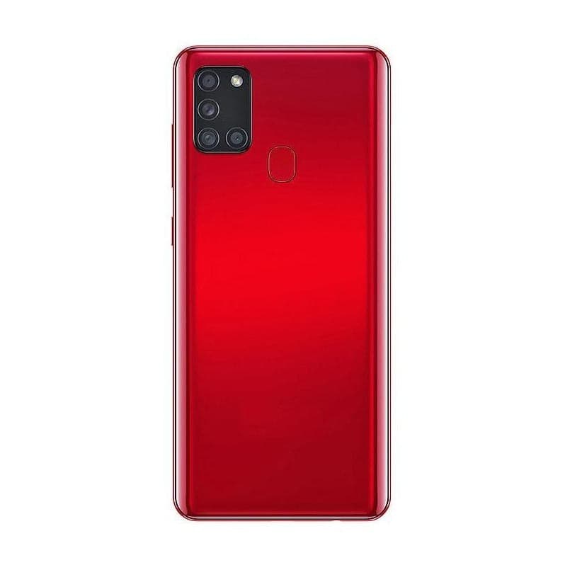 Back Panel With Middle ring Body for Samsung Galaxy A21S Red