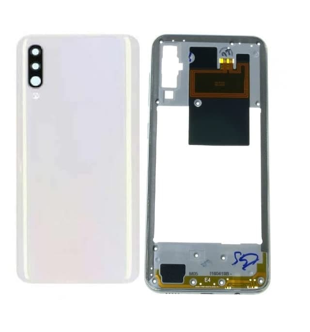 Back Panel With Middle Ring for Samsung Galaxy A50 White