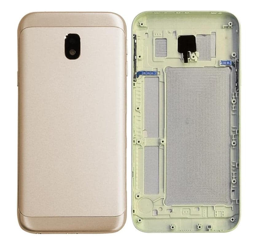 Mozomart Back Panel Housing Body for Samsung Galaxy J3 2017 Gold