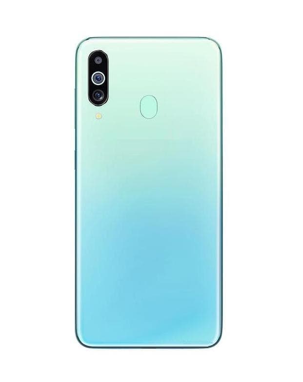 Back Panel With Middle Ring for Samsung Galaxy M40 Light Blue