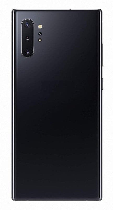 Back Panel Glass With Camera Glass Lens for Samsung Galaxy Note 10 Plus Black