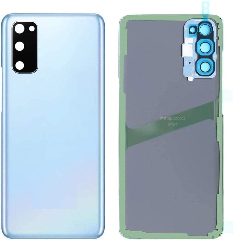 Back Panel With Lens for Samsung Galaxy S20 Light Blue