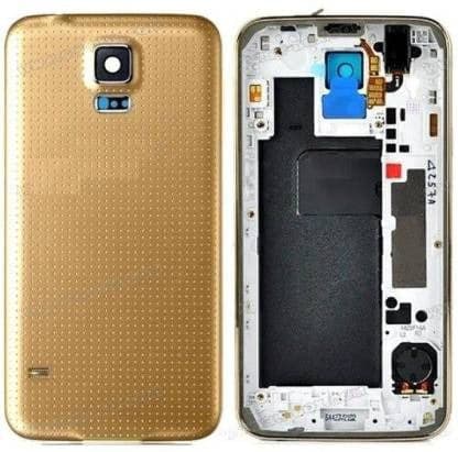 Mozomart Back Panel Housing Body for Samsung Galaxy S5 Gold
