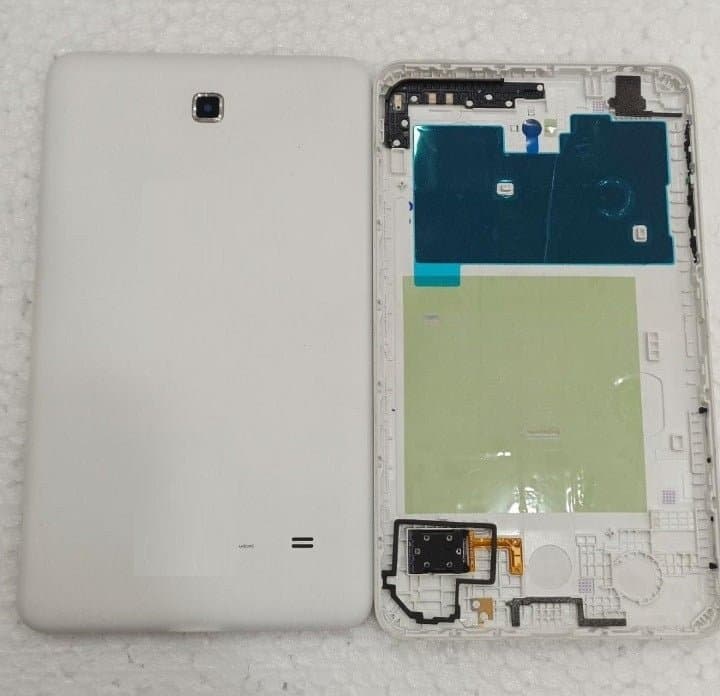 Mozomart Battery Door Back Panel Housing with Camera Lens for Samsung Tab 4 (T231) : White