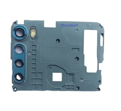 Camera Glass Lens with Frame for Moto One Fusion Plus Blue