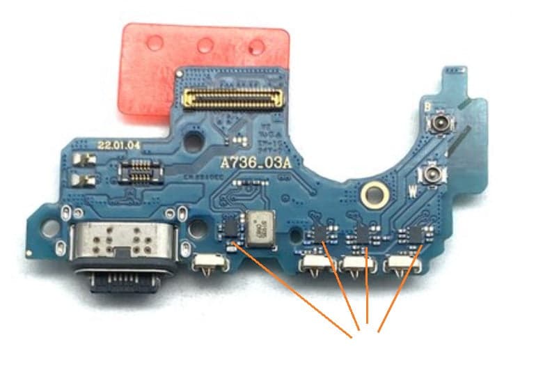 Charging Port Connector Board Flex for Samsung Galaxy A73 5G 2022 / A736F