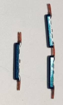 Mozomart External Side Button Out Keys for Samsung Galaxy A21 Blue