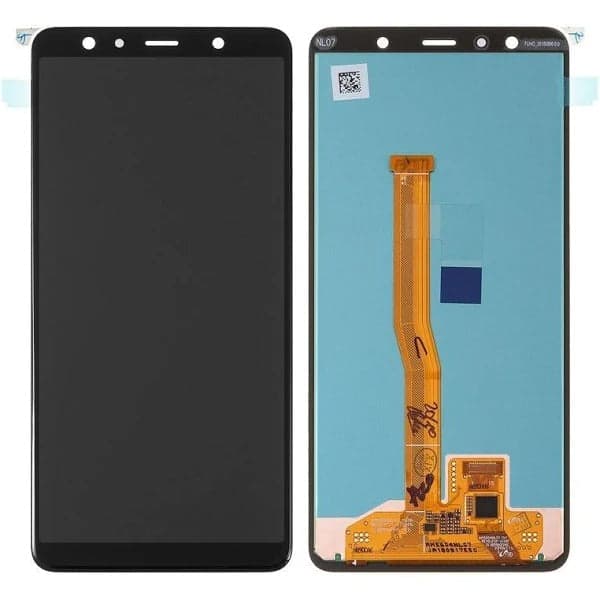 Mozomart Lcd Display Combo Folder for Samsung A7 2018 (A750) : Black