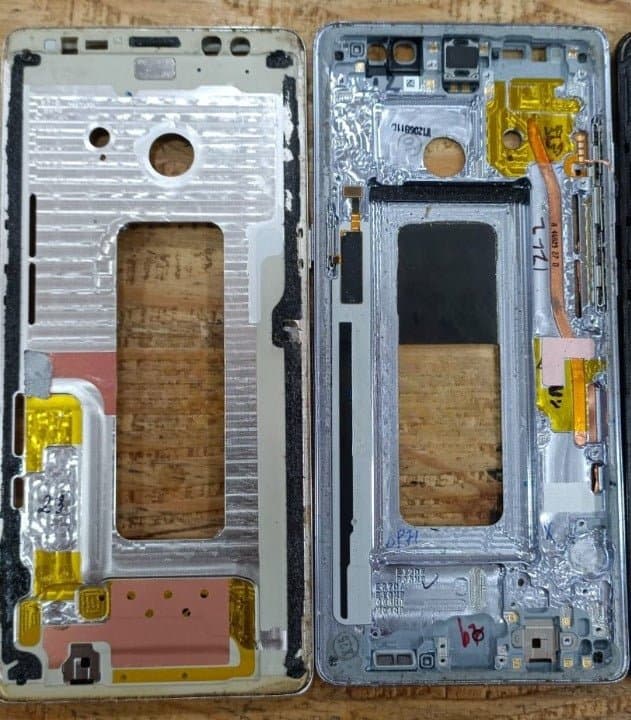 Mozomart Lcd Display Middle Frame for Samsung Galaxy Note 8 : Grey