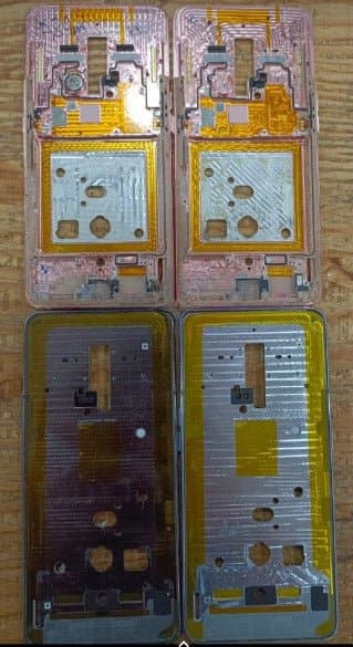 Mozomart Lcd Display Middle Frame for Samsung Galaxy Note A80 : White