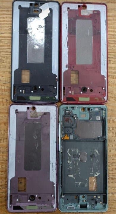 Lcd Frame Middle Chassis for Samsung Galaxy S20FE : Green