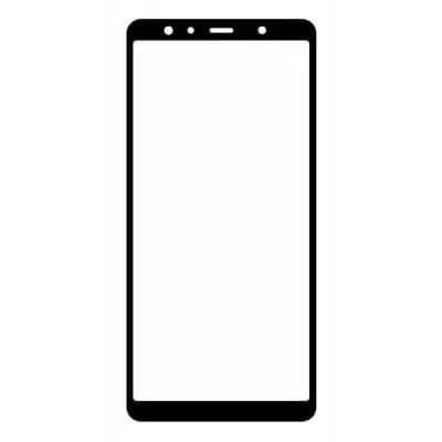 Mozomart Touch Screen Front Glass for Samsung Galaxy A7 2018 Black