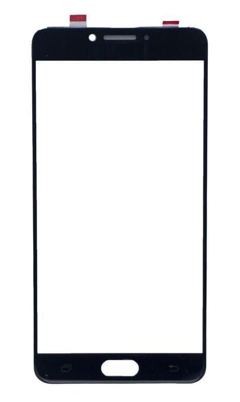 Mozomart Touch Screen Front Glass for Samsung Galaxy C7 Pro Black