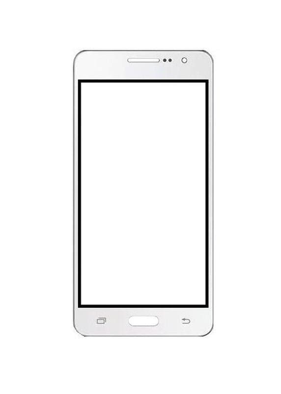 Mozomart Touch Screen Front Glass for Samsung Galaxy Grand Prime White