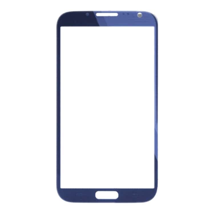 Mozomart Touch Screen Front Glass for Samsung Galaxy Note 2 Blue