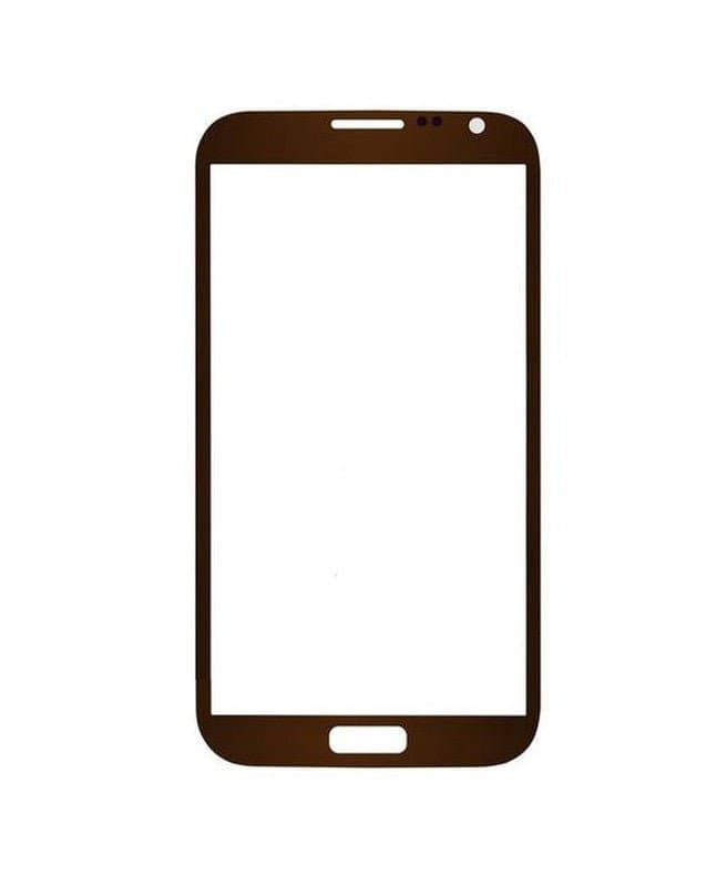 Mozomart Touch Screen Front Glass for Samsung Galaxy Note 2 Brown