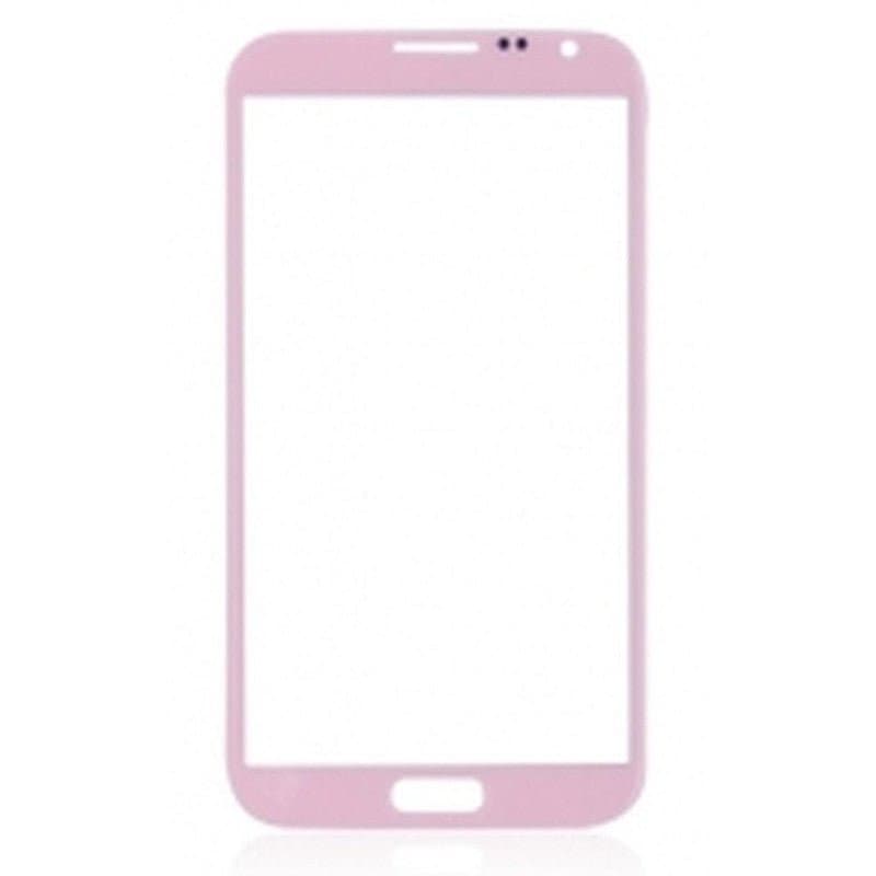 Mozomart Touch Screen Front Glass for Samsung Galaxy Note 2 Pink