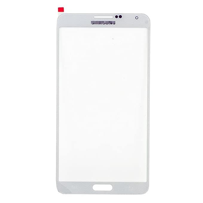 Mozomart Touch Screen Front Glass for Samsung Galaxy Note 3 White